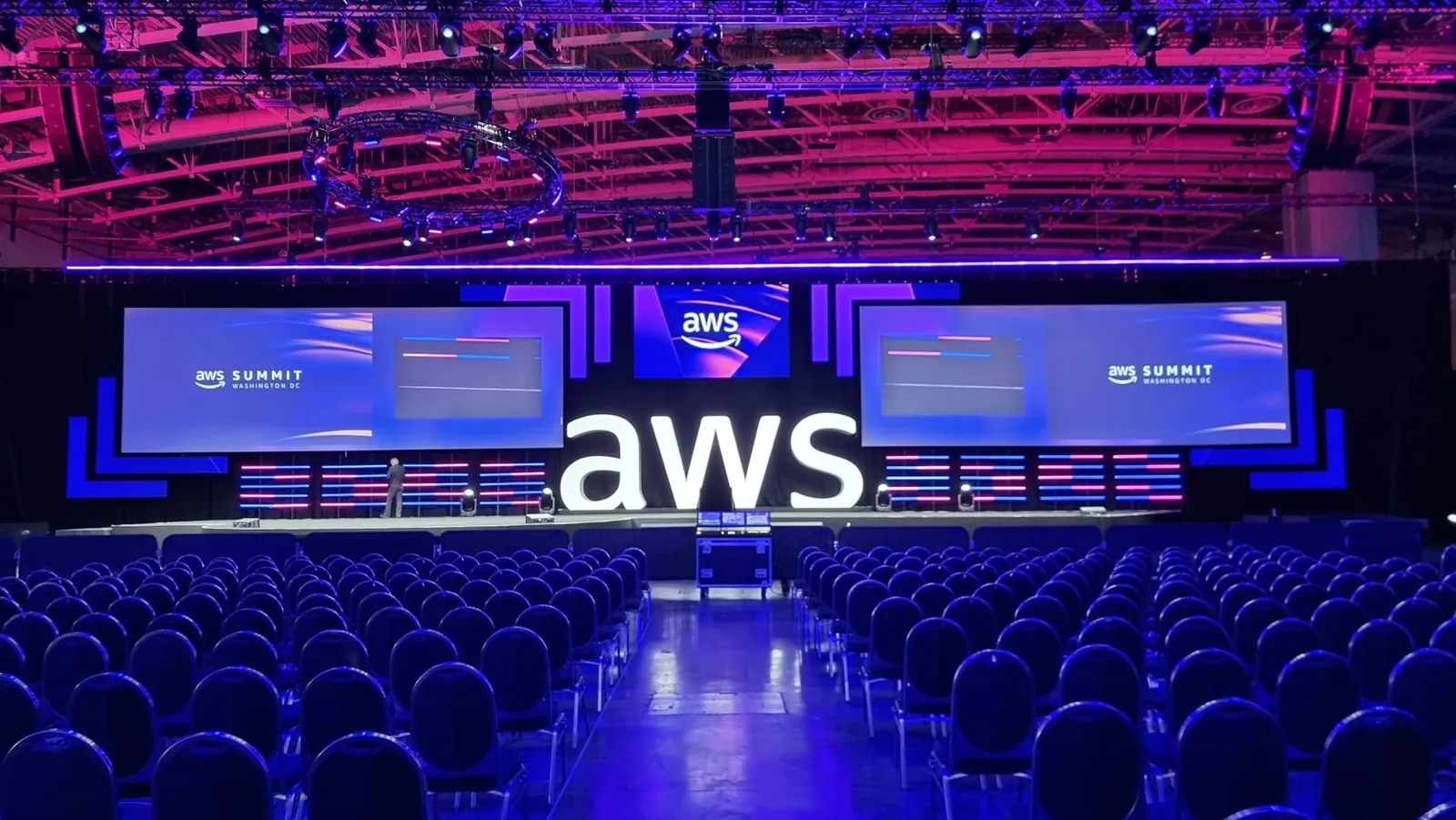 Stage for an institutional event